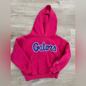 Florida Gators Youth XS Pink Blue Hoodie Champion Brand Hooded Sweatshirt